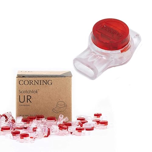 Corning UR Presslok 100 terminales de empalme resistentes a disolventes para 2 o 3 cables aislados, eléctricos, automoción, aceite, datos, teléfono
