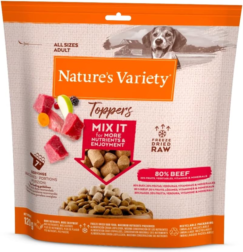 Natures Menu NATURE'S VARIETY FREEZE DRIED MEAT BITES BEEF (12 x 20g