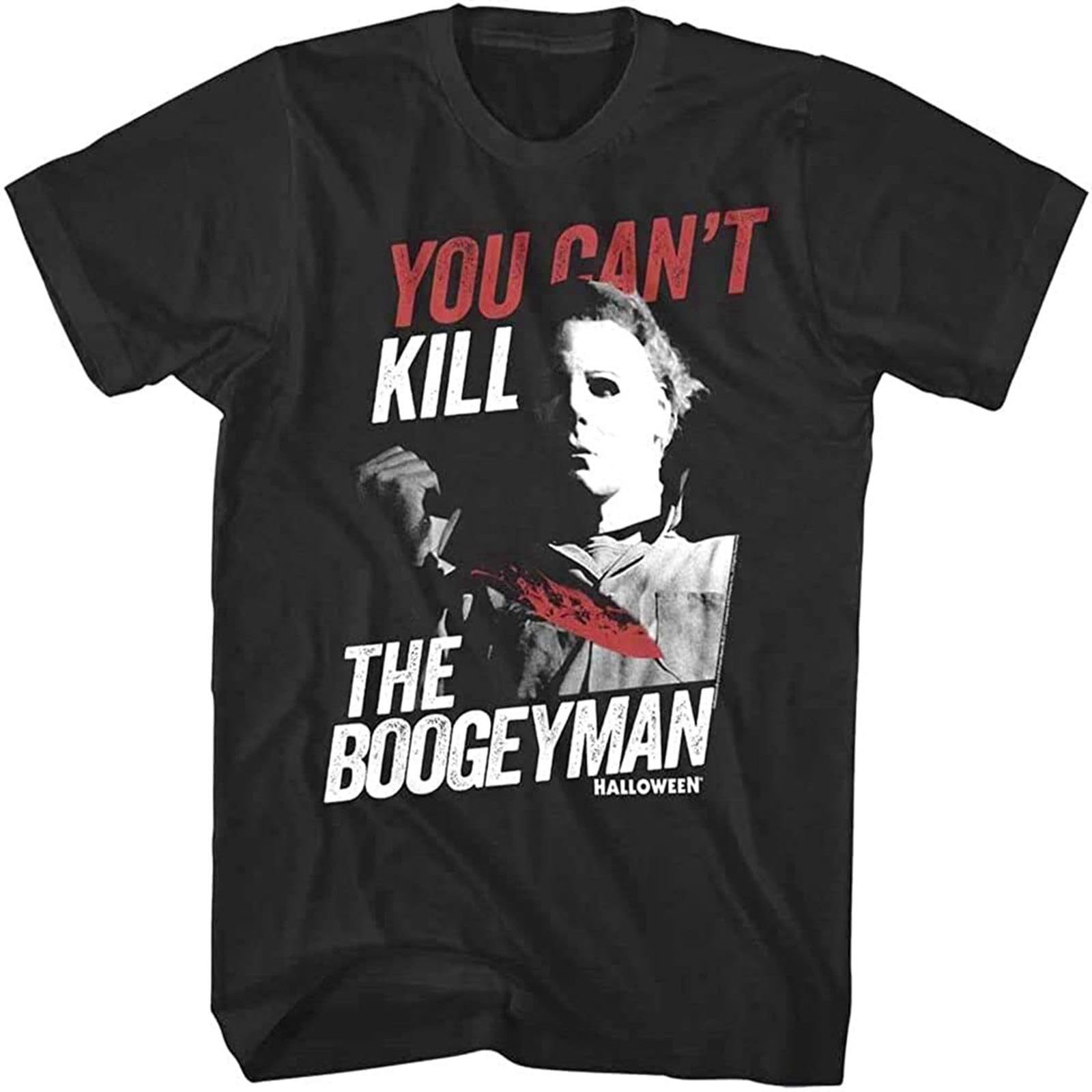Halloween Movie You Can't Kill The Boogeyman Men's T Shirt Michael Myers Horror Black L