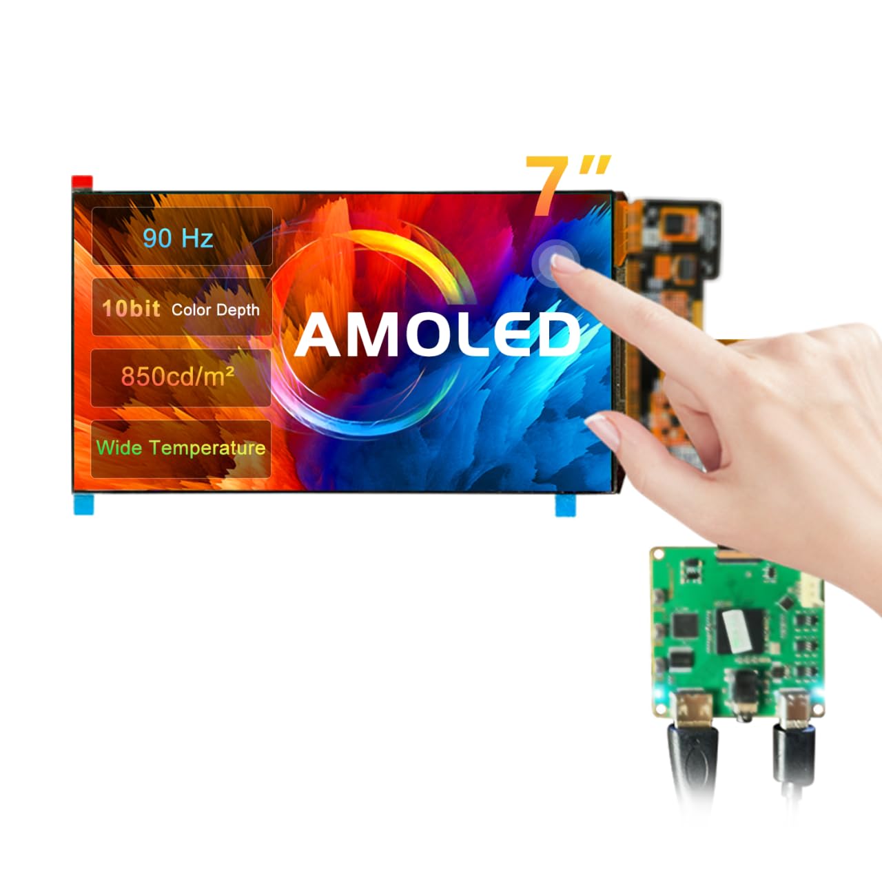 Amazon.com: wisecoco AMOLED Display 7 Inch FHD 90Hz High Refresh