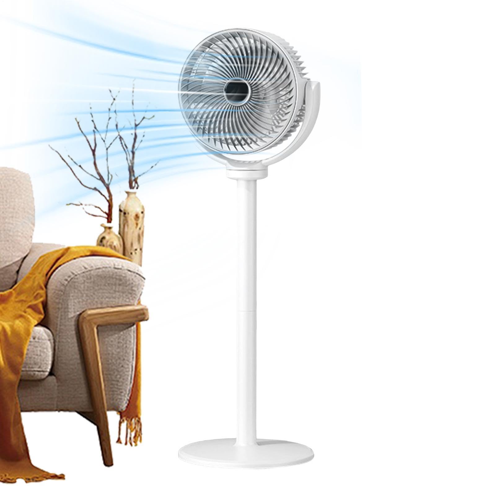 Pedestal Fan, Height Adjustable, 90° Oscillating Floor Fan, 5 Speeds