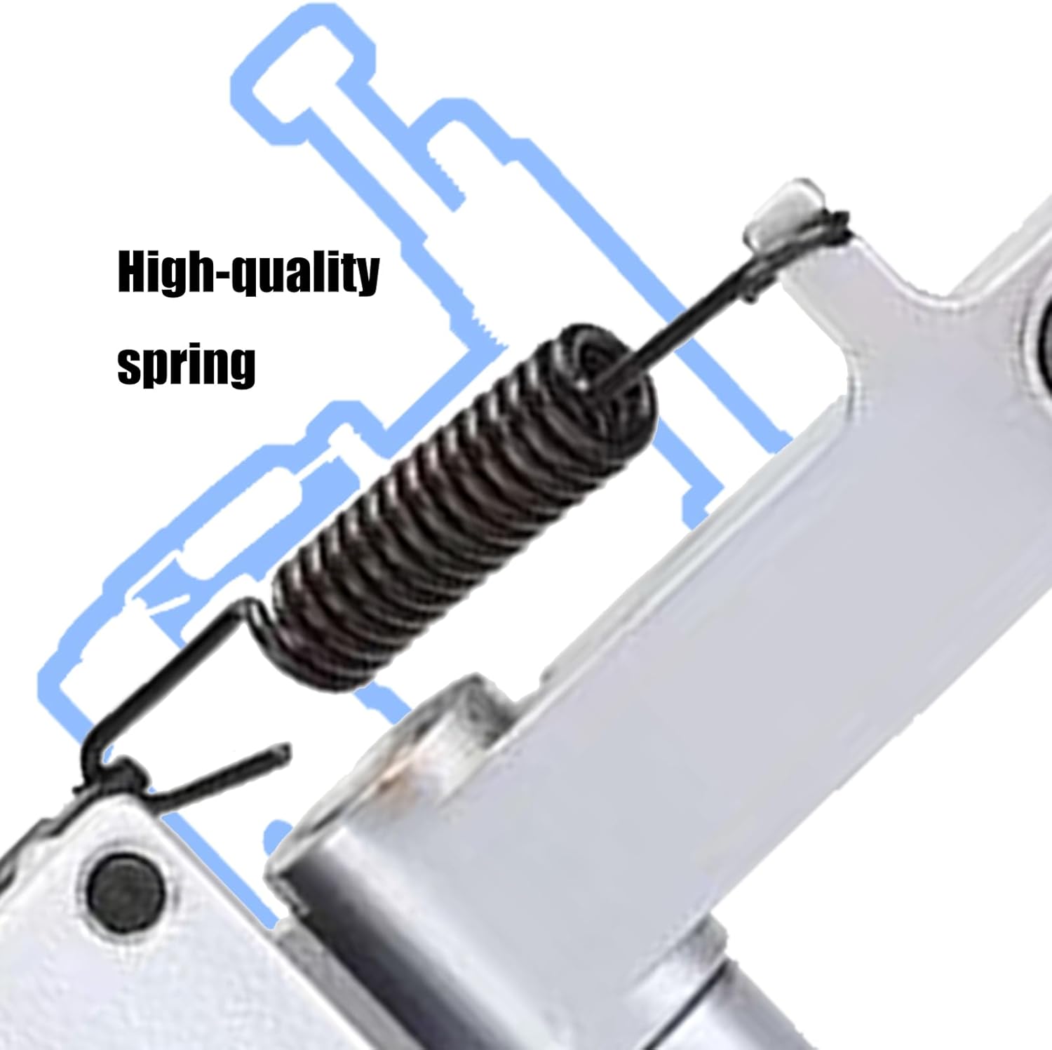 吊り下げられた吊り下げエッジガイド高さ調整可能なミシンエッジガイドの交換厚い布地や革の金属エッジ吊り下げガイド
