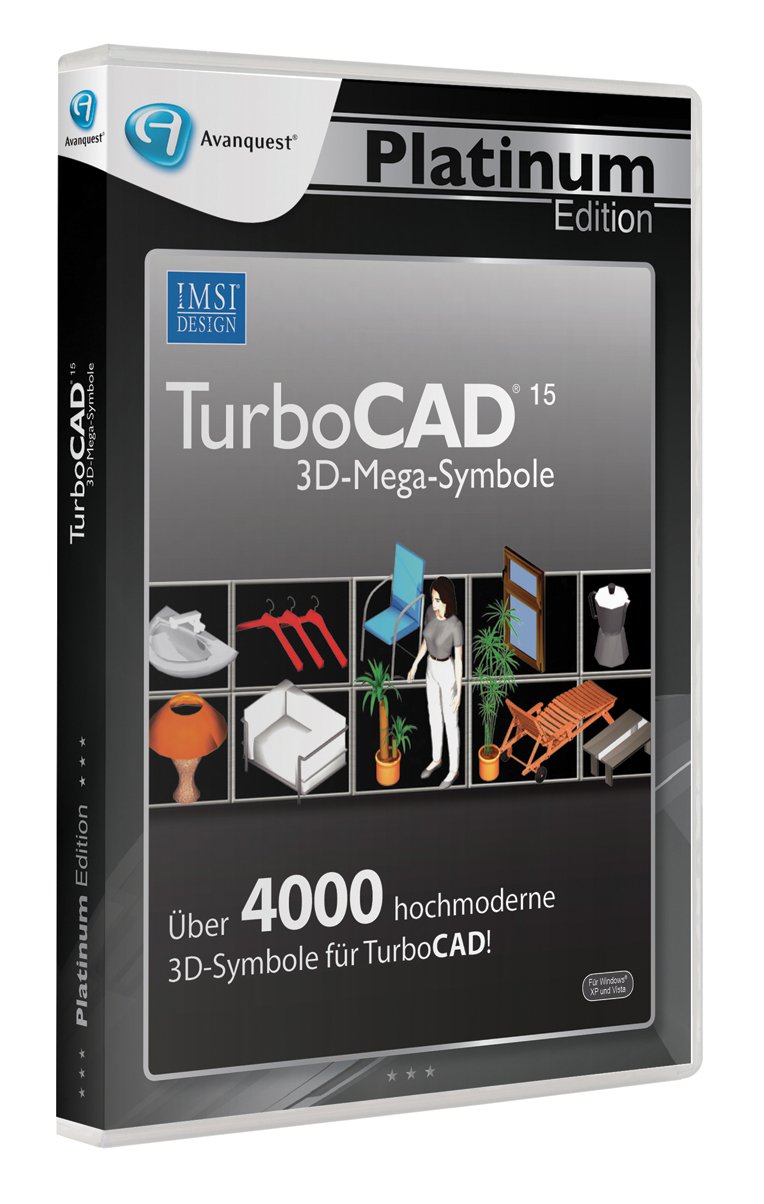 Avanquest Platin Edition - TurboCAD 15 3D-Mega-Symbole