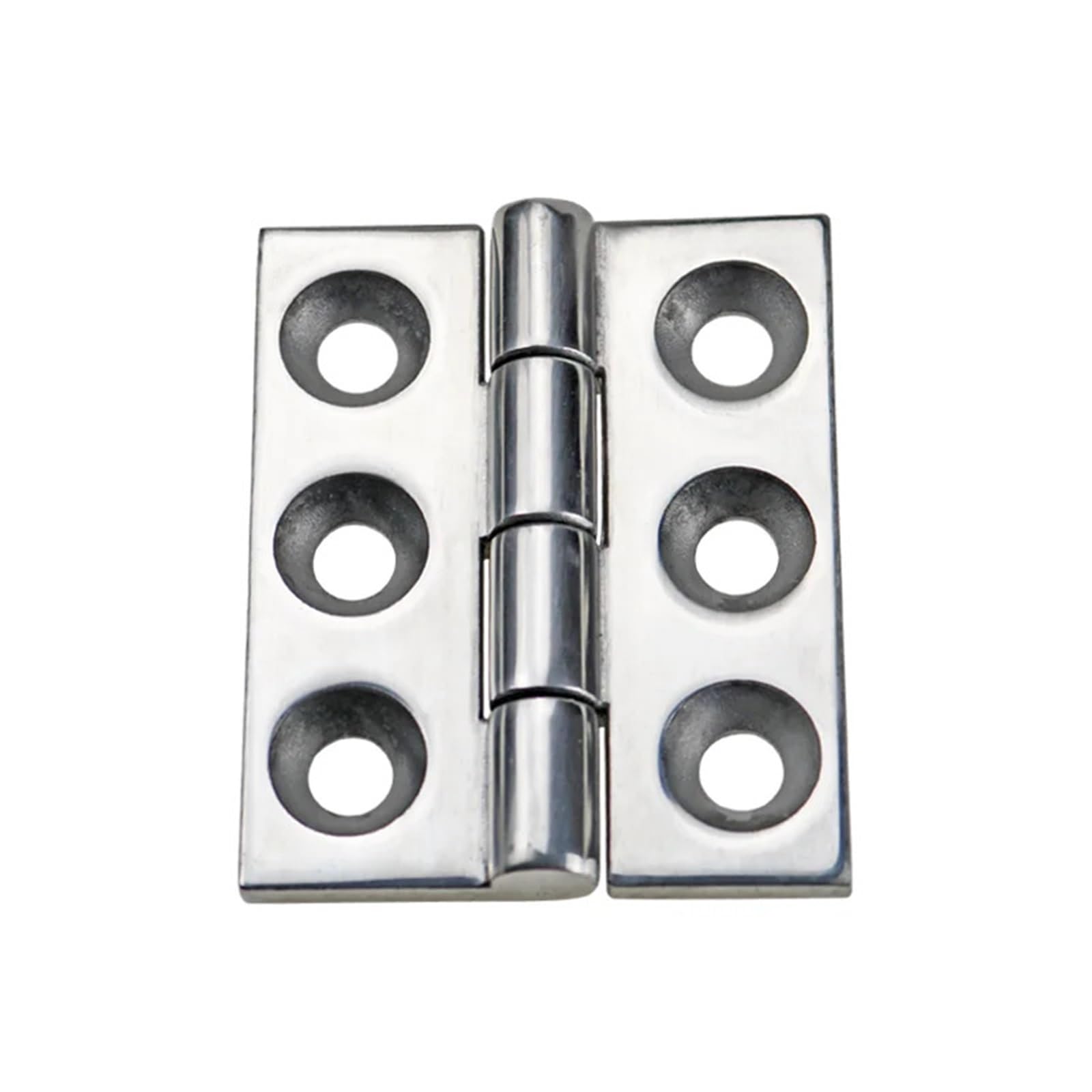 Charnière inox 304 pour équipement lourd industriel 65x55mm