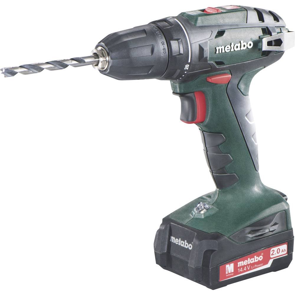 Metabo 602206530 - Taladro inalambrico, 14.4 V, 50 Hz, batería SC 30, color verde/​negro