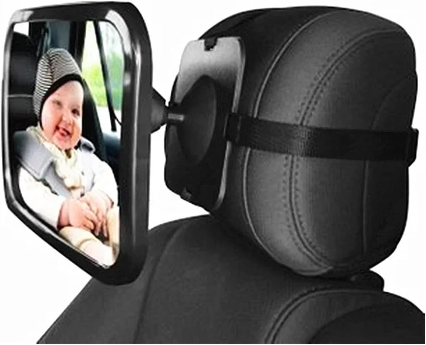 Interior Baby Mirrors Adjustable Wide Car Rear Seat View Child Seat Safety Mirror Monitor Headrest Interior Car Mirrors