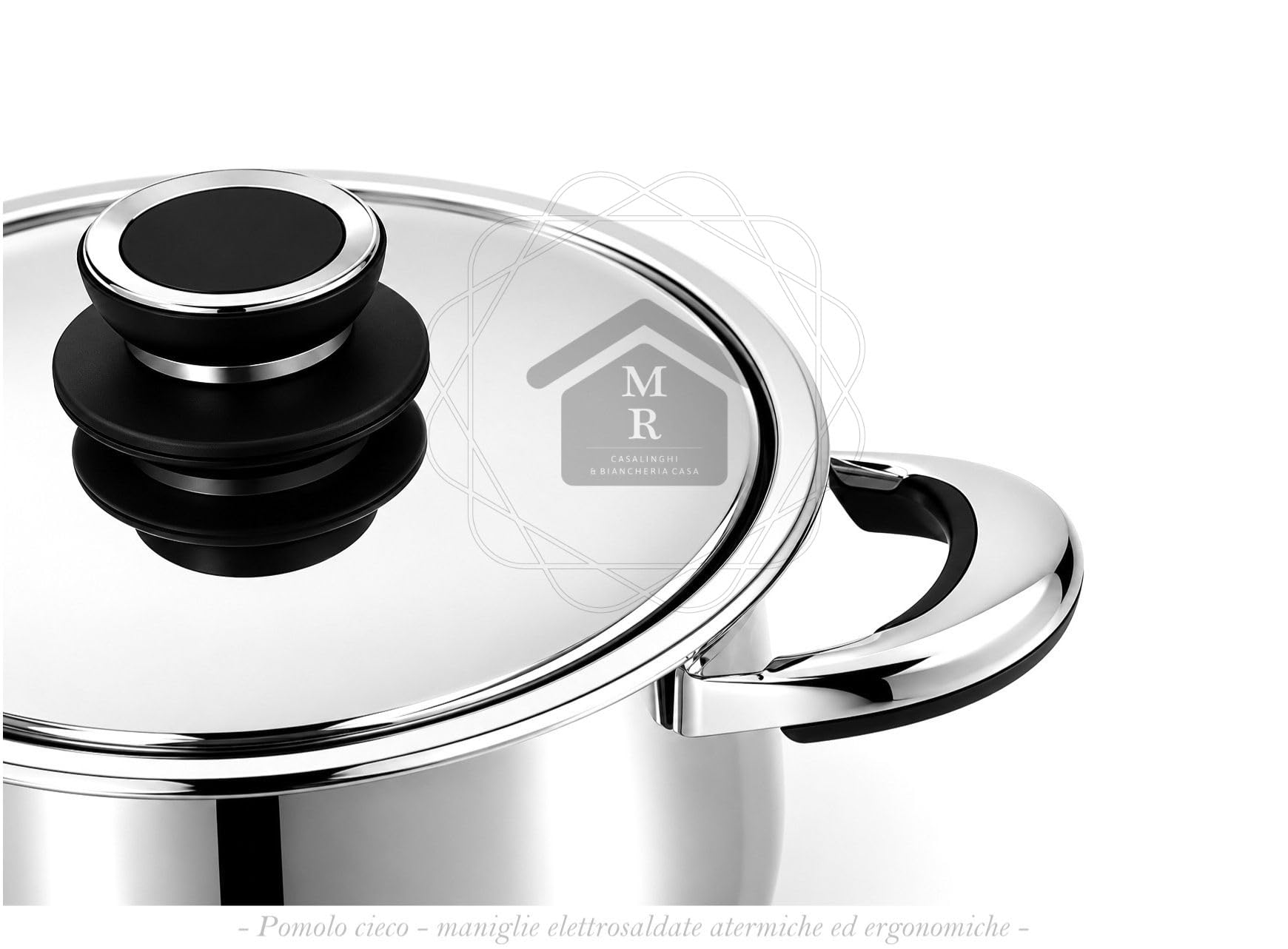Generico Set Cuocipasta Doppio Cestello Acciaio Inox 18/10 Induzione - Linea Saturno Officine Prandelli