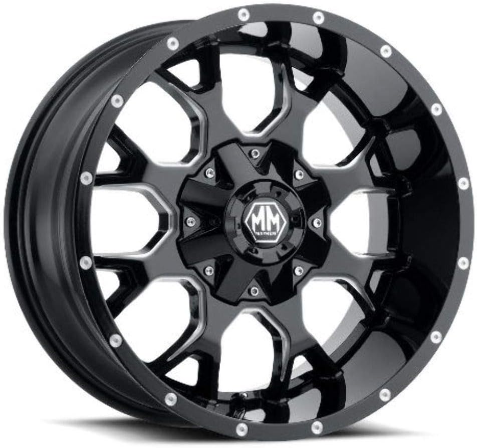 WHEEL GROUP Mayhem 8015-2137M Warrior 8015 Black/Milled Spokes 20X10 6-135/6-139.7 -25mm 106mm