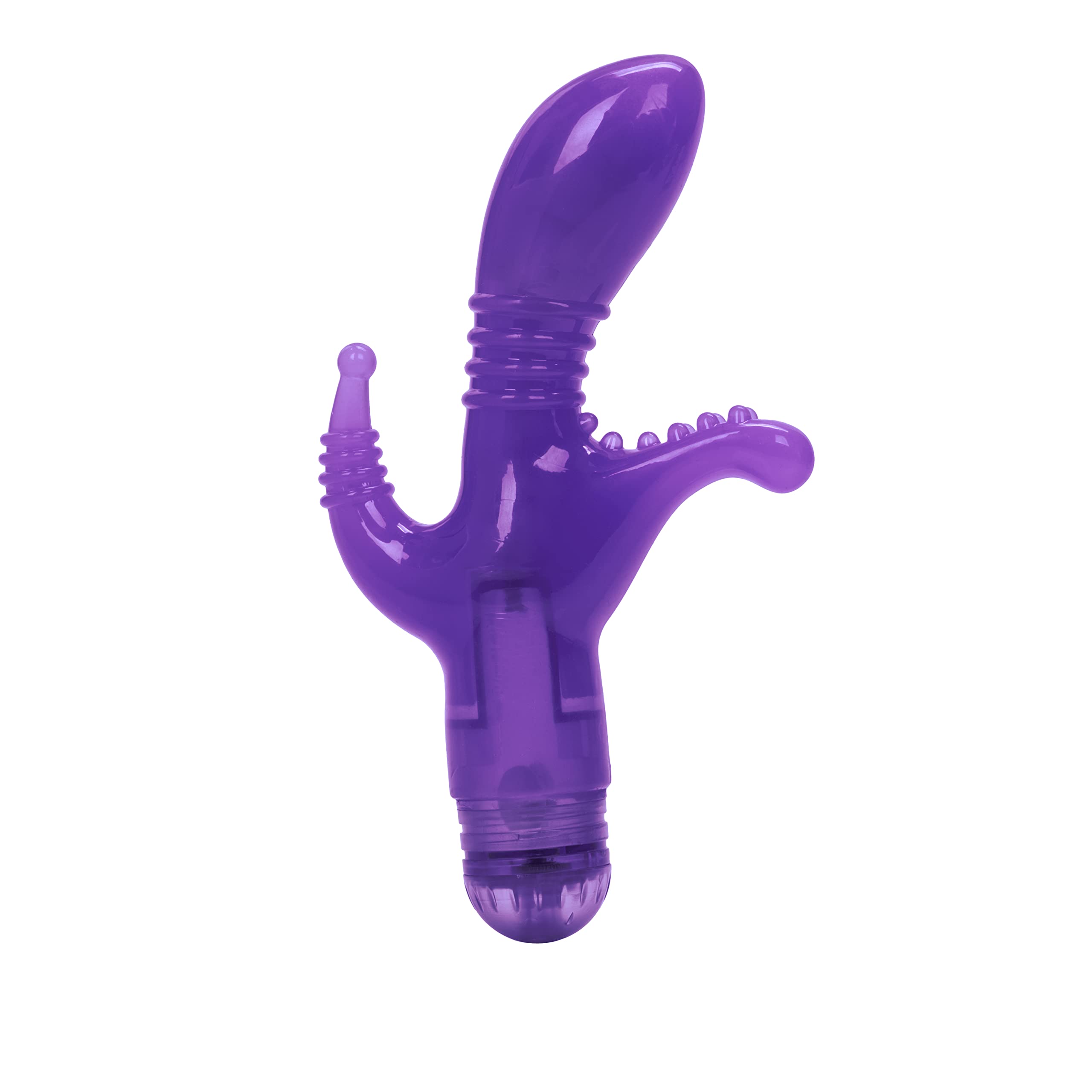 Vibrateur Triple Ecstasy Calexotics - Gris - Neuf Sous Blister