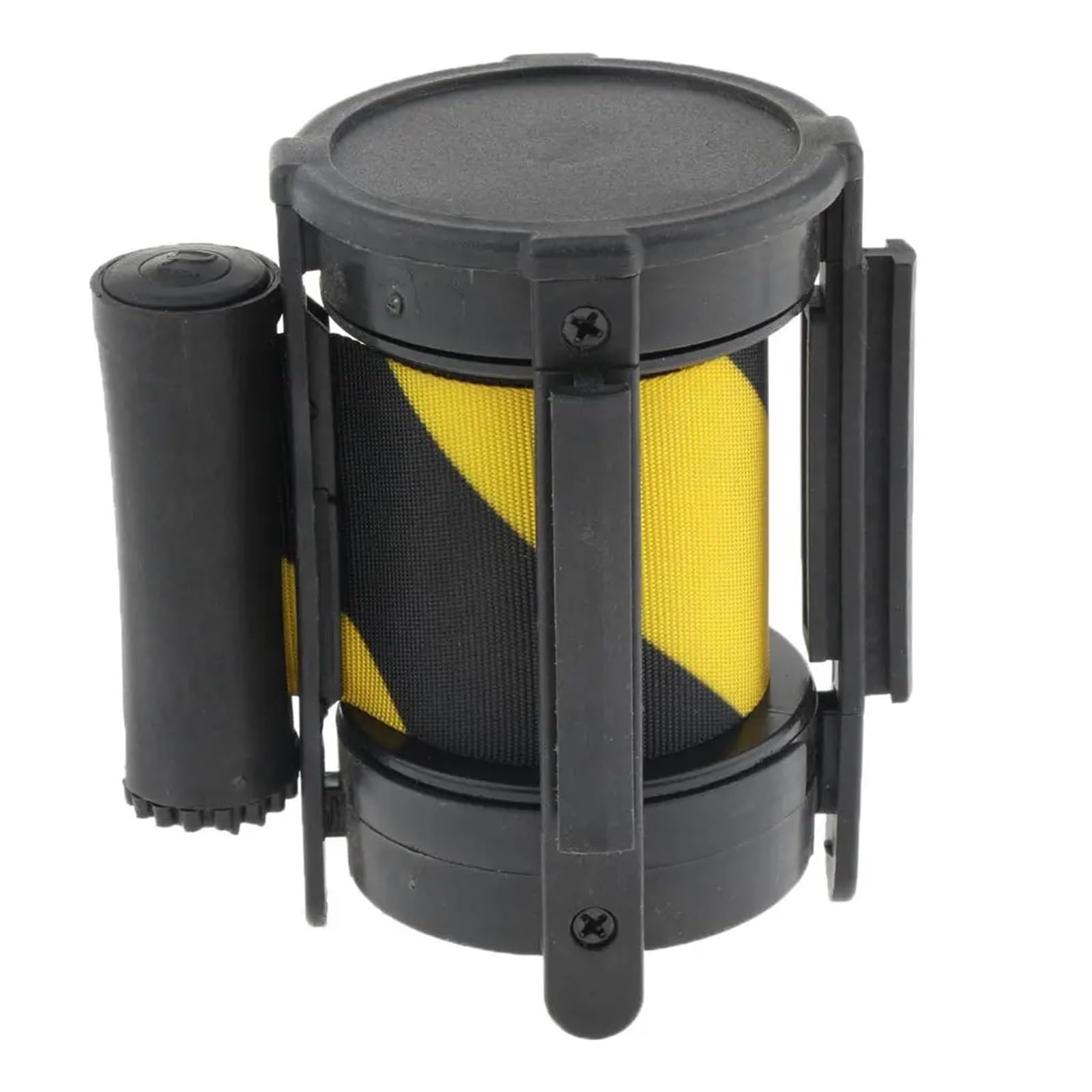 Bande de délimitation du système guidage 2 pièces Pour Magasins | Bande de barrière rétractable murale de 3 mètres(Black and Yellow)