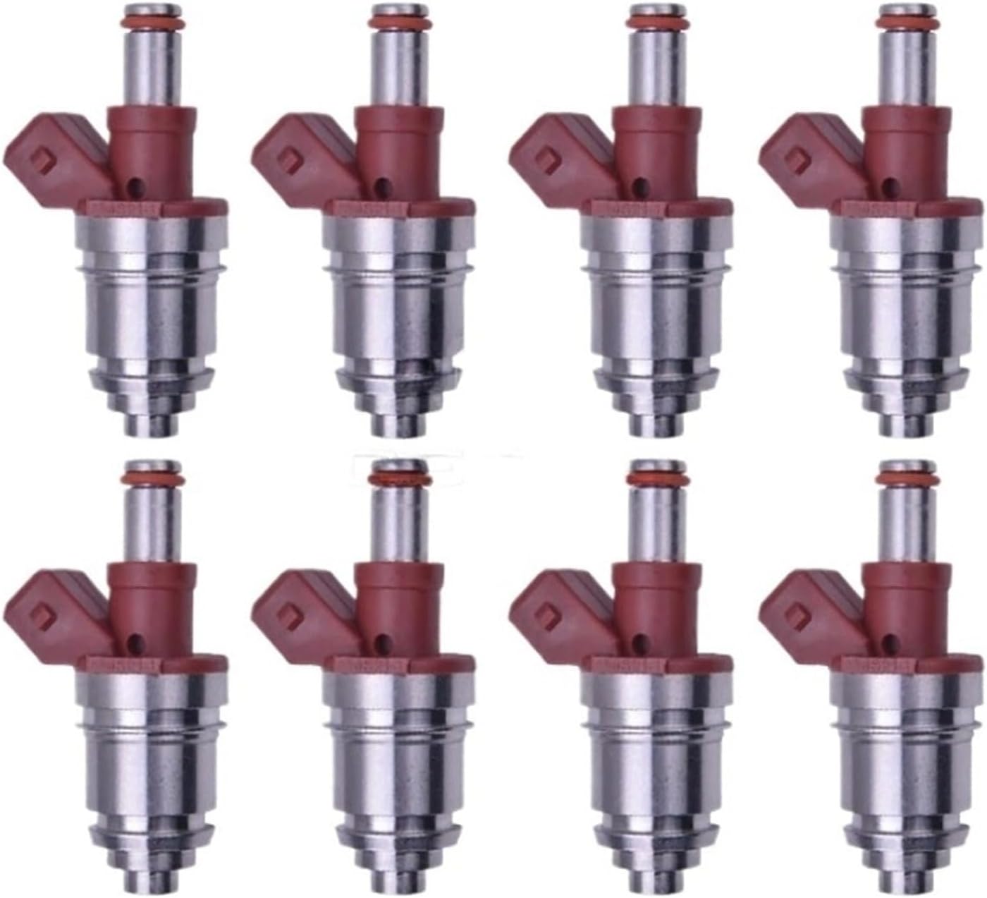 8PCS Fuel Injector Nozzle OE JS21-1 16600-86G00 Gasoline Compatible with Nissan Pickup D21 90-94 2.4L L4 Petrol Car 1990 1991 1992 1993 1994 Direct Replacement Fuel Injection Valve Kit
