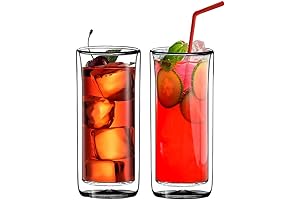 Double Wall Insulated Ice Tea Glasses