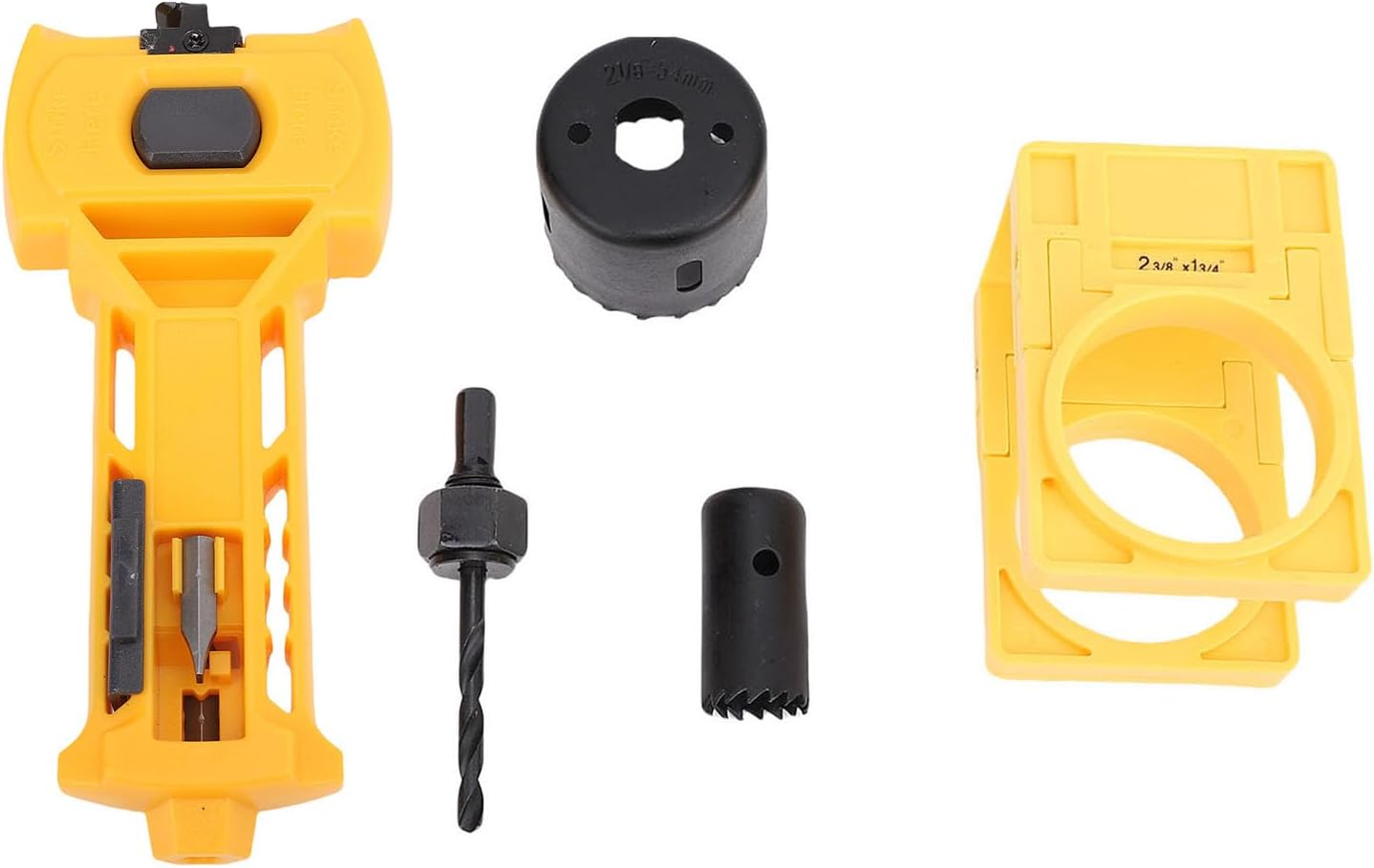Hilitand Door Latch Door Lock Installation Kit, Carbon Steel Tool with Square Blades for Wooden Doors, Easy to Use At Home