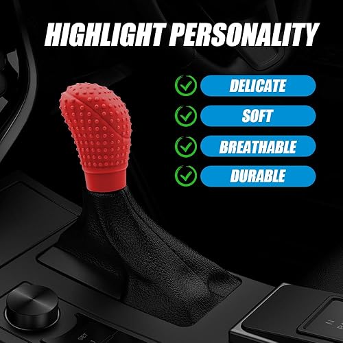 Miniatura 6 de Funda para pomo de palanca de cambios de automóvil, accesorios de protección para automóvil, protector de palanca de cambios de automóvil, funda K2