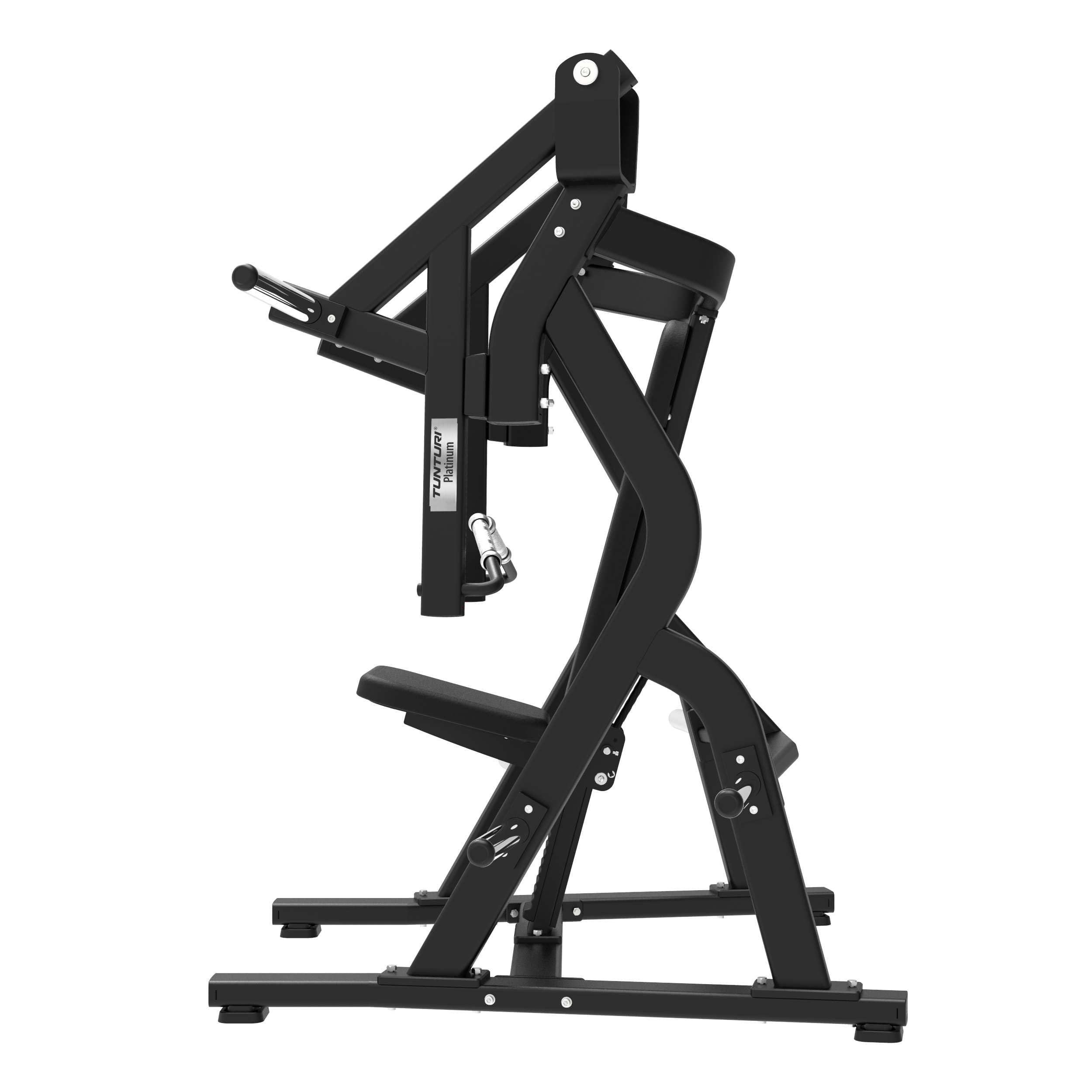 Tunturi Platinum Chest Press Kraftstation – Fitnessgerät für Brusttraining – Plate Loaded Homegym – 200 kg Maximales Gewicht – V-Serie