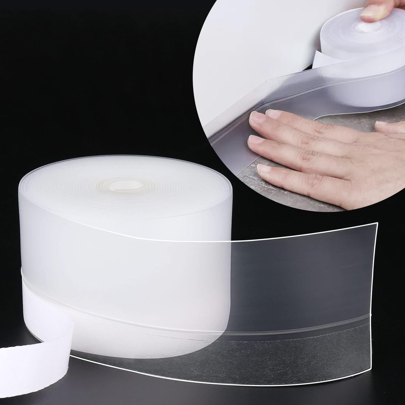 Butée de courant d'air sous porte 3.5cm x 5m bande d'étanchéité en silicone isolante d'hiver