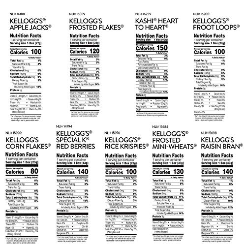 Kellogg's Total Assortments, Breakfast Cereal, Variety Pack, (72 Count) #TOP6