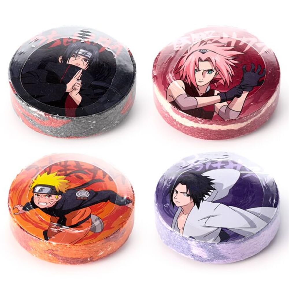 Puckator Naruto Compressed Travel Towel - Backpacking Traveling Essentials Essential - Hangover Kit - Holiday Travel Camping Must Haves Accessories - Thin Mini Face Expandable Towel Towels