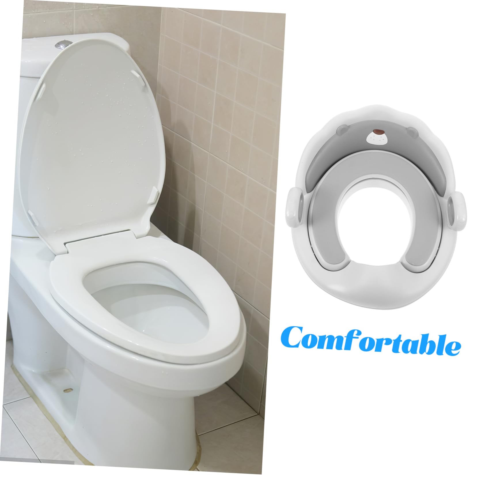 TOYANDONA Seggiolino Wc Per Ragazzo Ragazza in Pp e Tpe Seduta Ergonomica Adattabile e Durevole Accessorio Bagno Per Toddler Toilet Training e Miglioramento Autonomia Ragazzo Ragazza Design