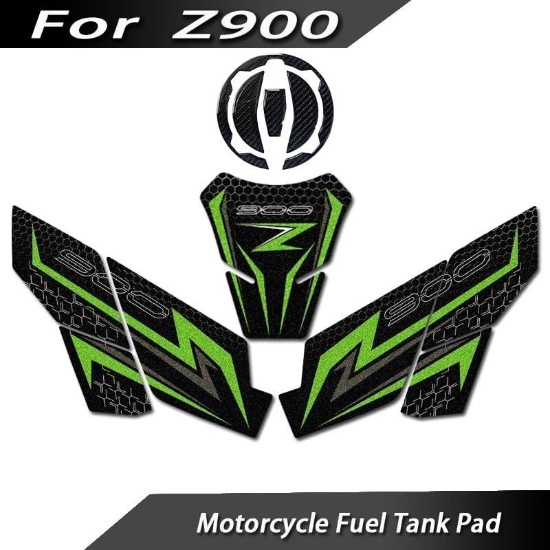 Miniatura 2 de Adhesivo de almohadilla de tanque para Ka & wasaki Z900 2017-2023 motocicleta tanque de combustible adhesivo de protección impermeable