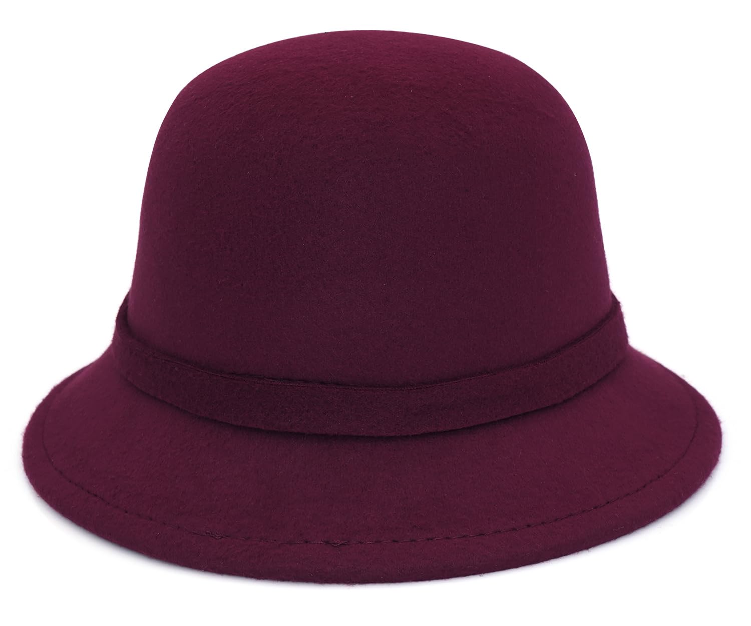 Sombrero de fieltro para mujer, sombrero de bolos con lazo, sombrero de pescador, estilo vintage de los años 20, sombreros Derby para iglesia