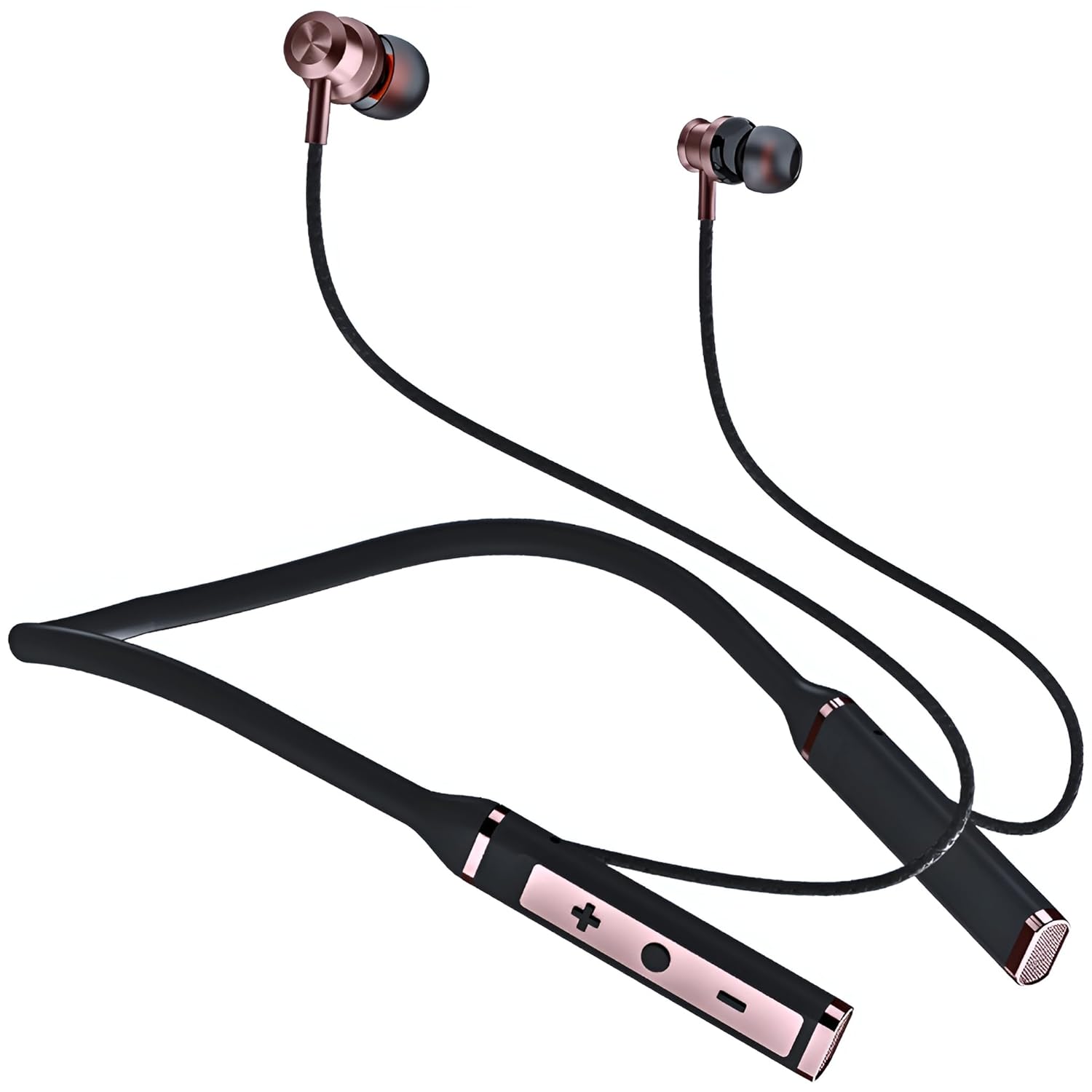 Black-R Bluetooth Wireless in Ear Earphones with Mic, Bombastic Bass – 13 mm Drivers, Dust and Water Resistant, Fast Charge, Low Latency, v5.4 Bluetooth Neckband, Black Black-R Bluetooth Wireless in Ear Earphones with Mic, Bombastic Bass – 13 mm Drivers, Dust and Water Resistant, Fast Charge, Low Latency, v5.4 Bluetooth Neckband, Black