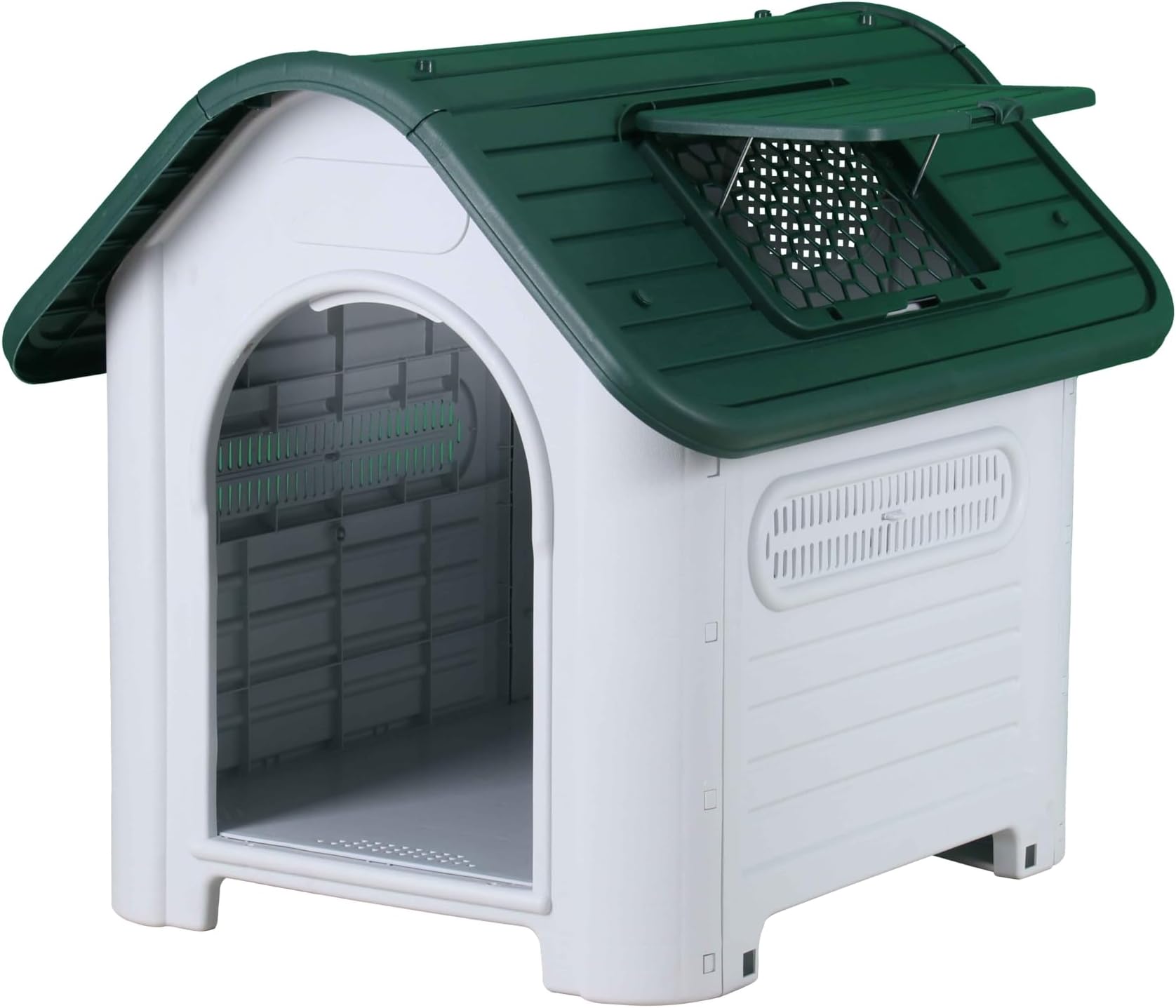 Dog Kennel House for Dogs for Indoor and Outdoor Use with Opening Window (M)