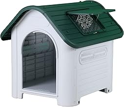 Dog Kennel House for Dogs for Indoor and Outdoor Use with Opening Window (M)