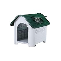 Cuccia per Cane Casa per Cani per Uso Interno ed Esterno con Finestra Apribile (L)