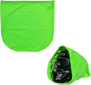 Motorcycle Helmet Bag, Large Capacity Folding Helmet Protection Storage Bag with Drawstring, Lightweight Carrying Bags for Sport Skiing Riding Travel Motorcycle Bicycle (Green)