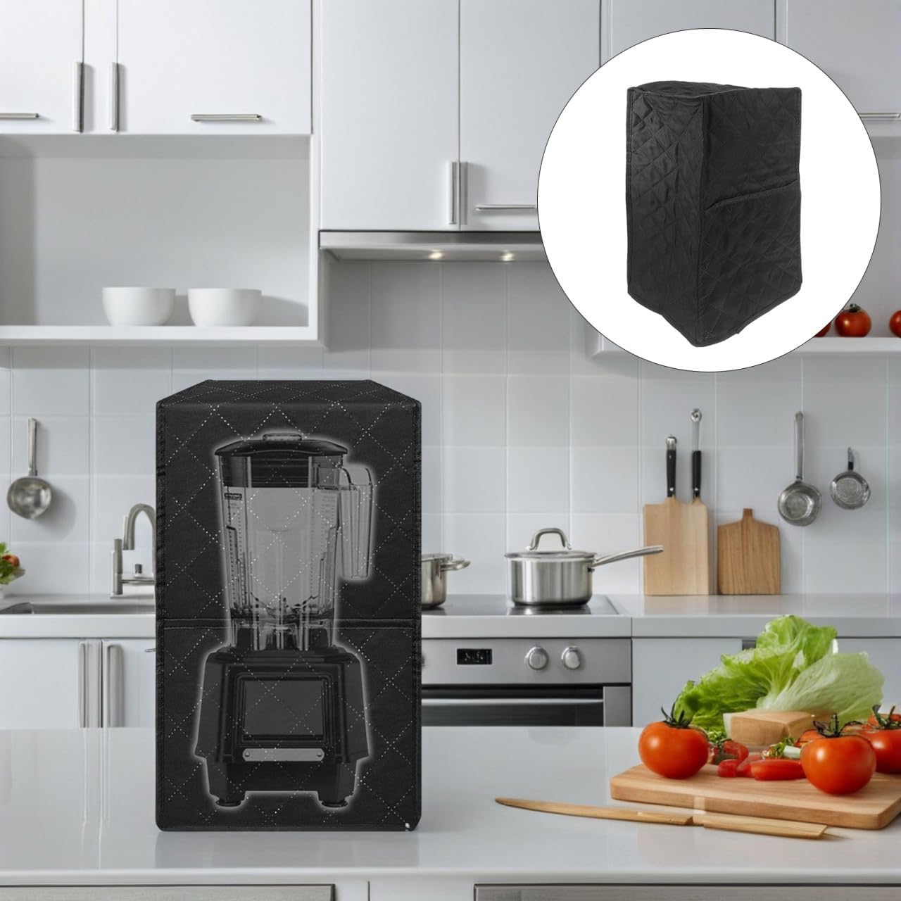 Appliance Dust Cover with Storage Pocket Non-Woven Juicer Cover for Kitchen Appliances Fits Standard Juicers Protects against Dust Spills Fingerprints Pet Hair 16.14 X 9.05 X 7.08 in