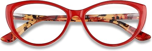 Miniatura 11 de ANDWOOD Gafas de bloqueo de luz azul para mujer, bloqueo de luz azul, para computadora, ojo de gato, transparente, montura AR003