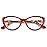 ANDWOOD Blue Light Blocking Glasses Women Bluelight Blocker Computer Cateye Clear Reading Cat Eye Eyeglasses Frame Red