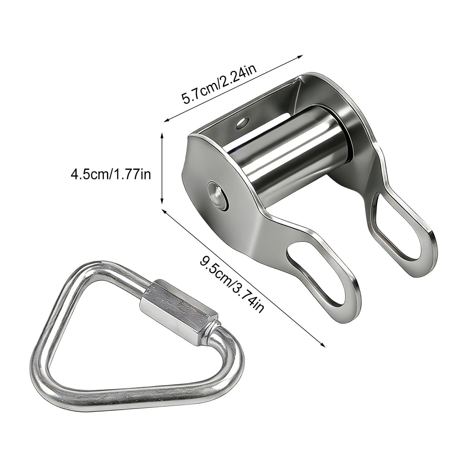 de Poleas Juego de Poleas de Acero Inoxidable para Alta Capacidad con | Kit de Polea para Mástil para Caza, Tensado en Garaje, Techo, Camping, Bicicleta, Elevación de Cargas y Almacenamient