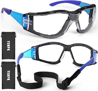 Anti-Fog Safety Glasses - ANSI Z87.1 Certified, Scratch Resistant Clear Lens Eye Protection Glasses, UV400 Protection Lab Protective Eyewear for Men Women (2 PACK)