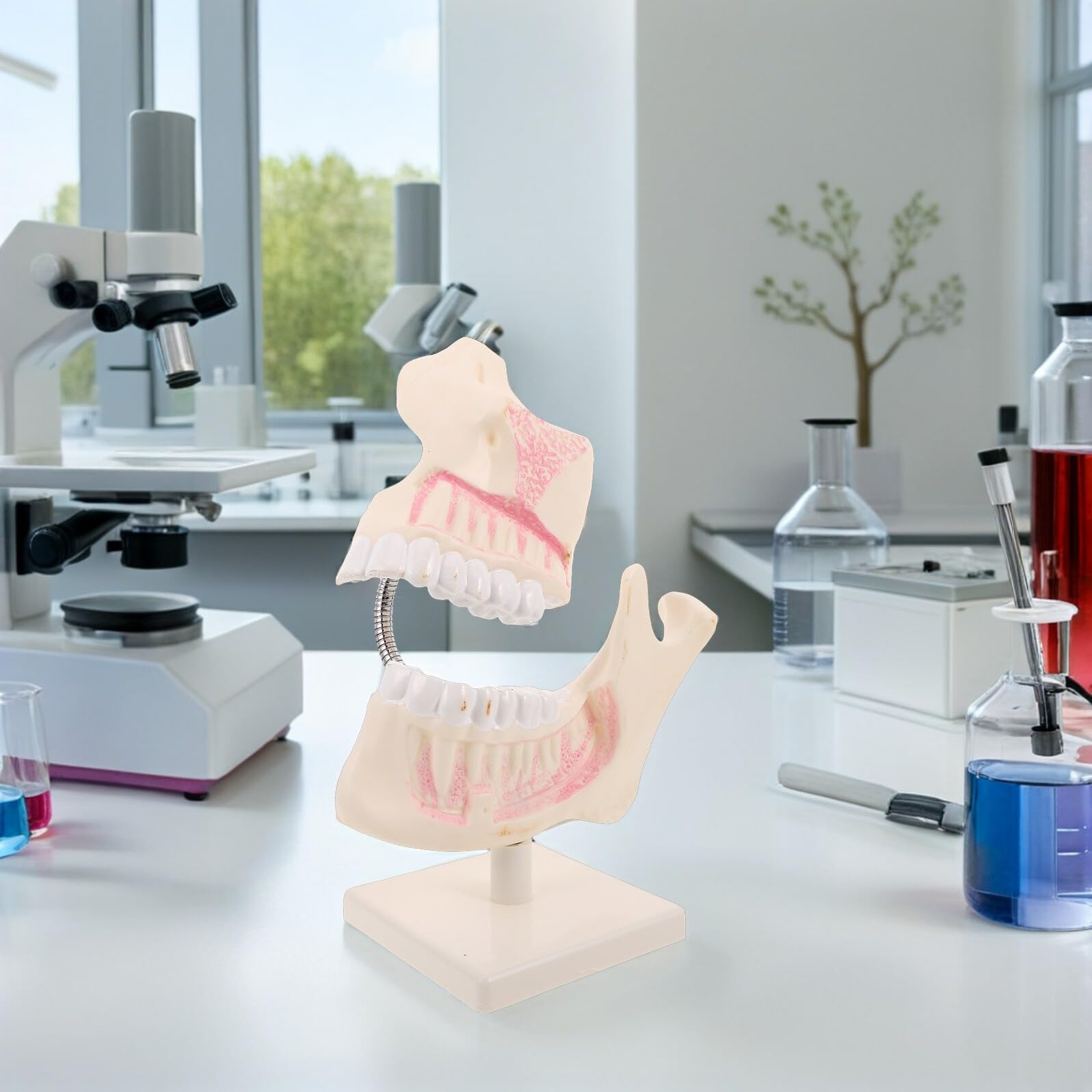 Hemobllo Modello di Bocca in Plastica per Studio Dentistico Modello Dimostrativo Pratica per Studenti di Odontoiatria Strumento Didattico per Anatomia e Preparazione Agli Esami