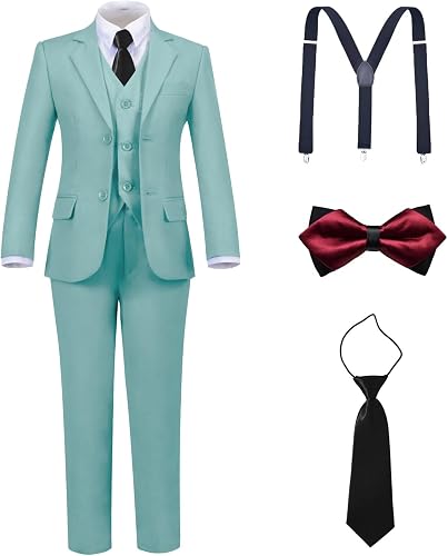 LOPEN STU Boys Suits Size 16 Kids Mint Green Suits for Boys Formal Tuxedo Dress 