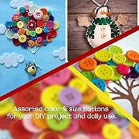 Vista 5 de GREENTIME 4800-5000 piezas colores mixtos de varios tamaños botones redondos de resina para manualidades, costura, manualidades, botón manual