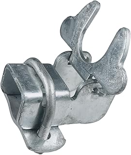 1-3/8" x 1-3/8" Kennel Gate Latch, Galvanized Steel Hardware Chain Link Fence Dog Kennel Latch, 1-3/8" Kennel Gate Frame & 1-3/8" Kennel Panel Frame, U-Bolt & Nuts Included