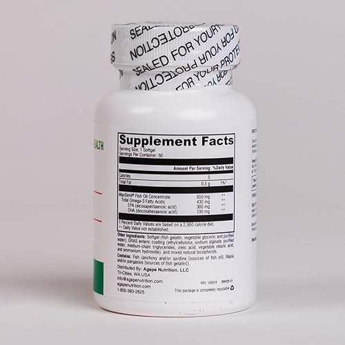 Miniatura 2 de Omega 3X 650 Softgel, soporte para la salud cardiovascular 60 cápsulas blandas