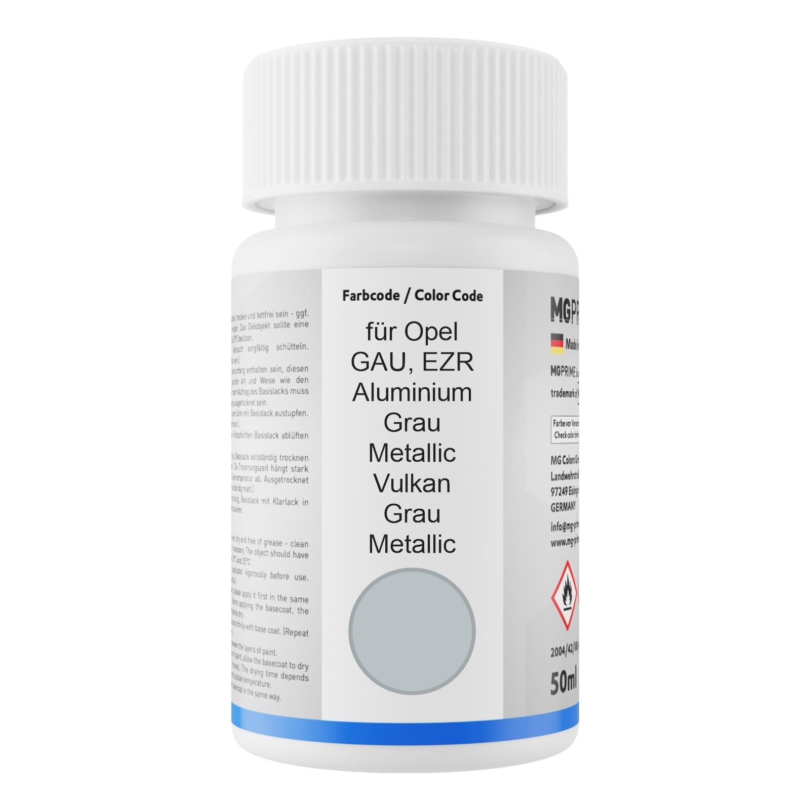 Autolack Lackstift-Sets Opel G40 / EVL Mondsteingrau Metallic / Moonstone Grey Metallic 50ml | MG PRIME