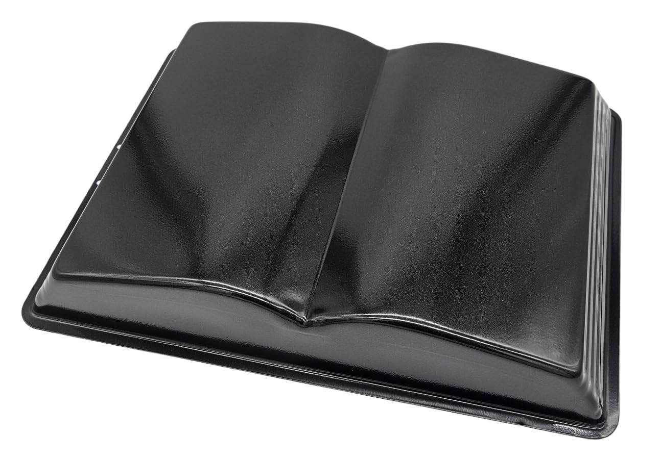 Hera Motivbackform 'Buch' – 35x25x6 Cm, Metall Mit Antihaftbeschichtung, Für Kuchen & Brote