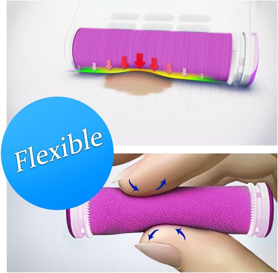 Each refill roller is easy to install and remove, so you can quickly switch between different grits based on your foot care needs. These rollers are long-lasting and can be used multiple times before needing to be replaced.