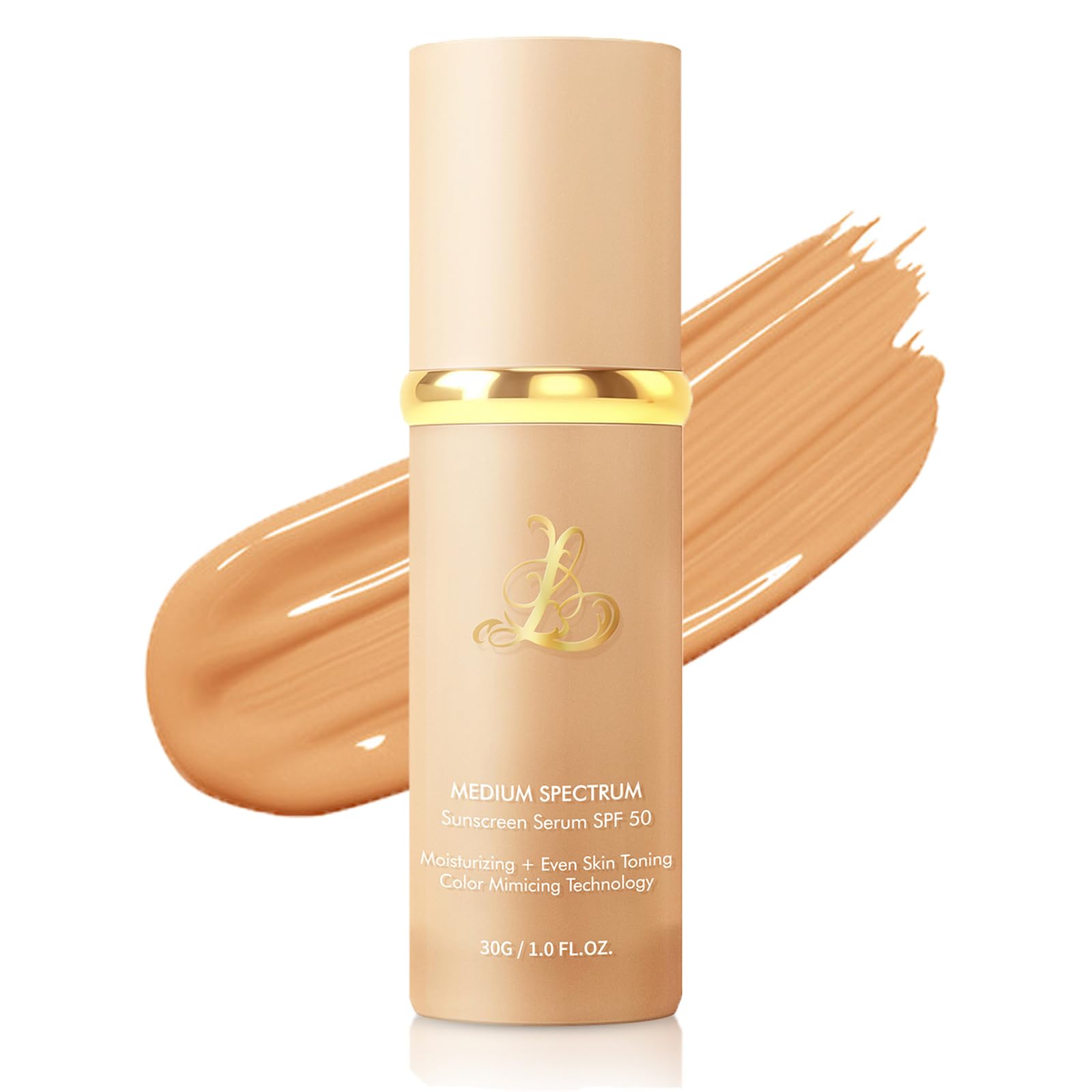 FÓLKI COSMETIC 4-in-1 Color Changing Liquid Foundation Complexion Perfector – Long-Lasting CC Cream Foundation - Waterproof & Transfer-Resistant Skin Tint (Natural, 1.0 Fl Oz)
