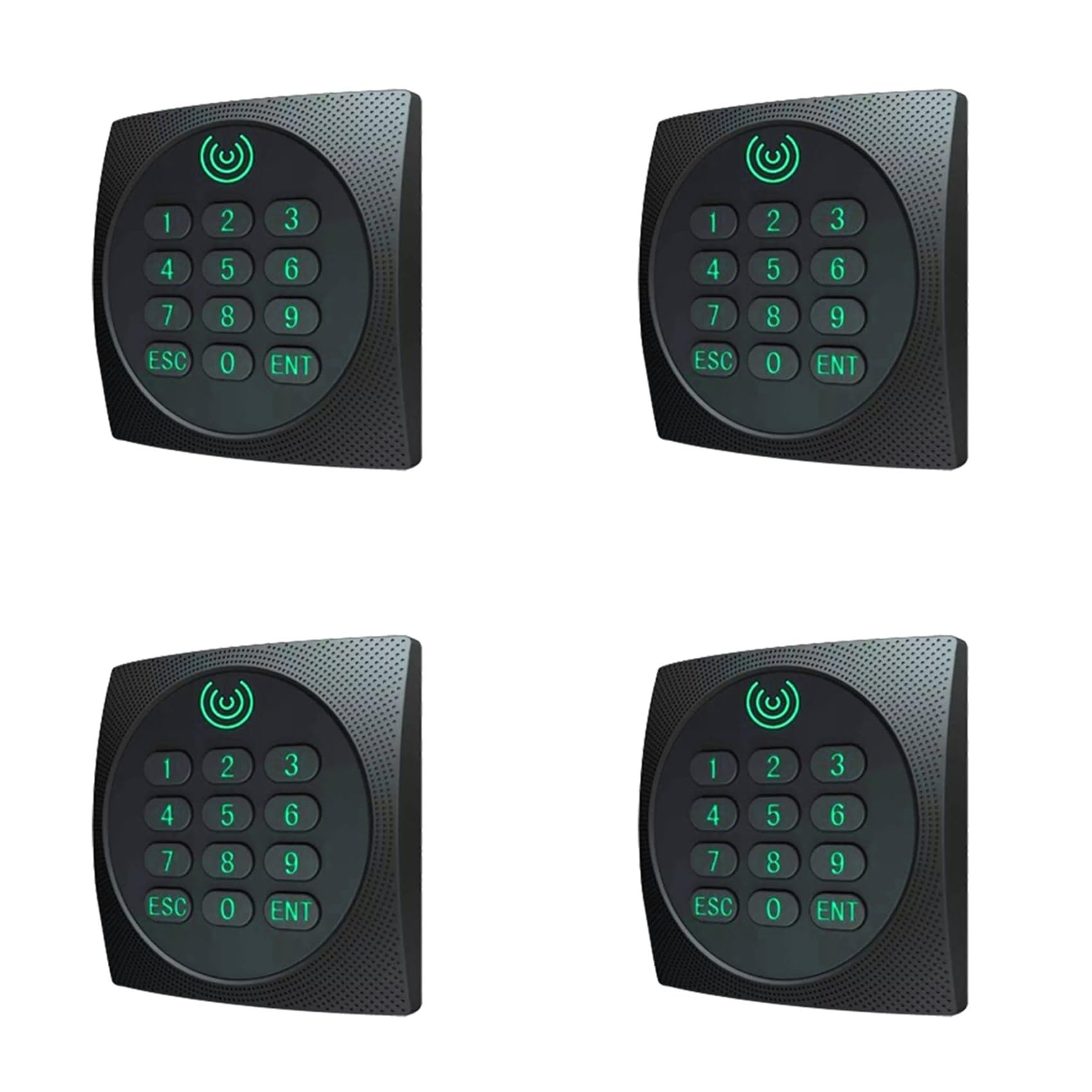 Jnchdghwa 4X KR602M Wiegand 34/26 Bit RFID Reader 13.56Mhz Mi Reader for Access Control Supports Card with Keyboard LED