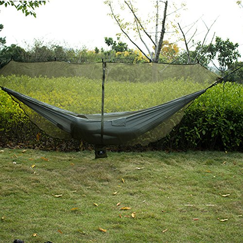 Preisvergleich Produktbild LaDicha Doppelbett Liegematte Moskitonetz Nylon Mesh Gaze Schutz - Armee Grün