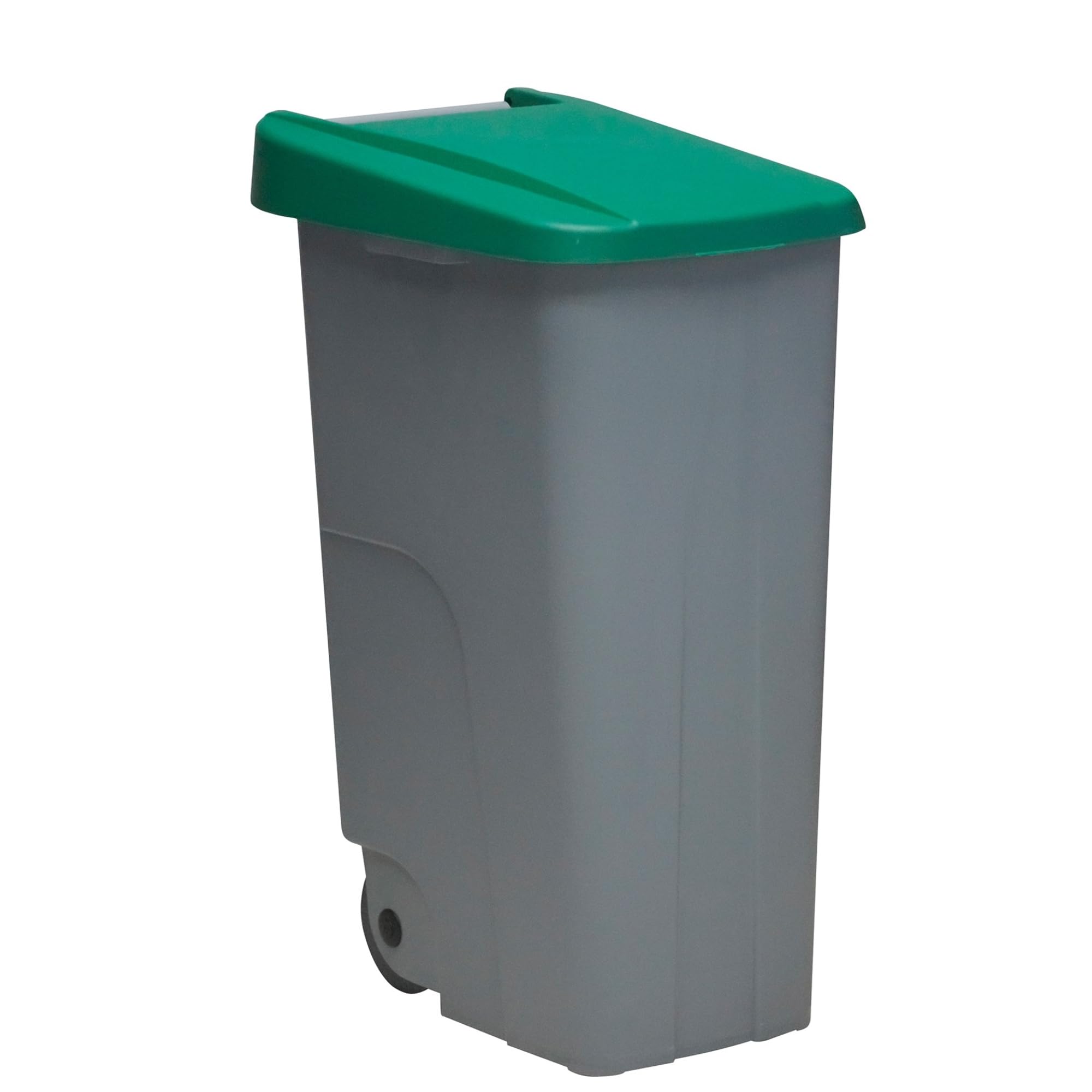 WELL HOME MOBILIARIO & DECORACIÓN Contenitore chiuso 85 l verde H.76 cm + rotolo 10 sacchetti della spazzatura 100 l