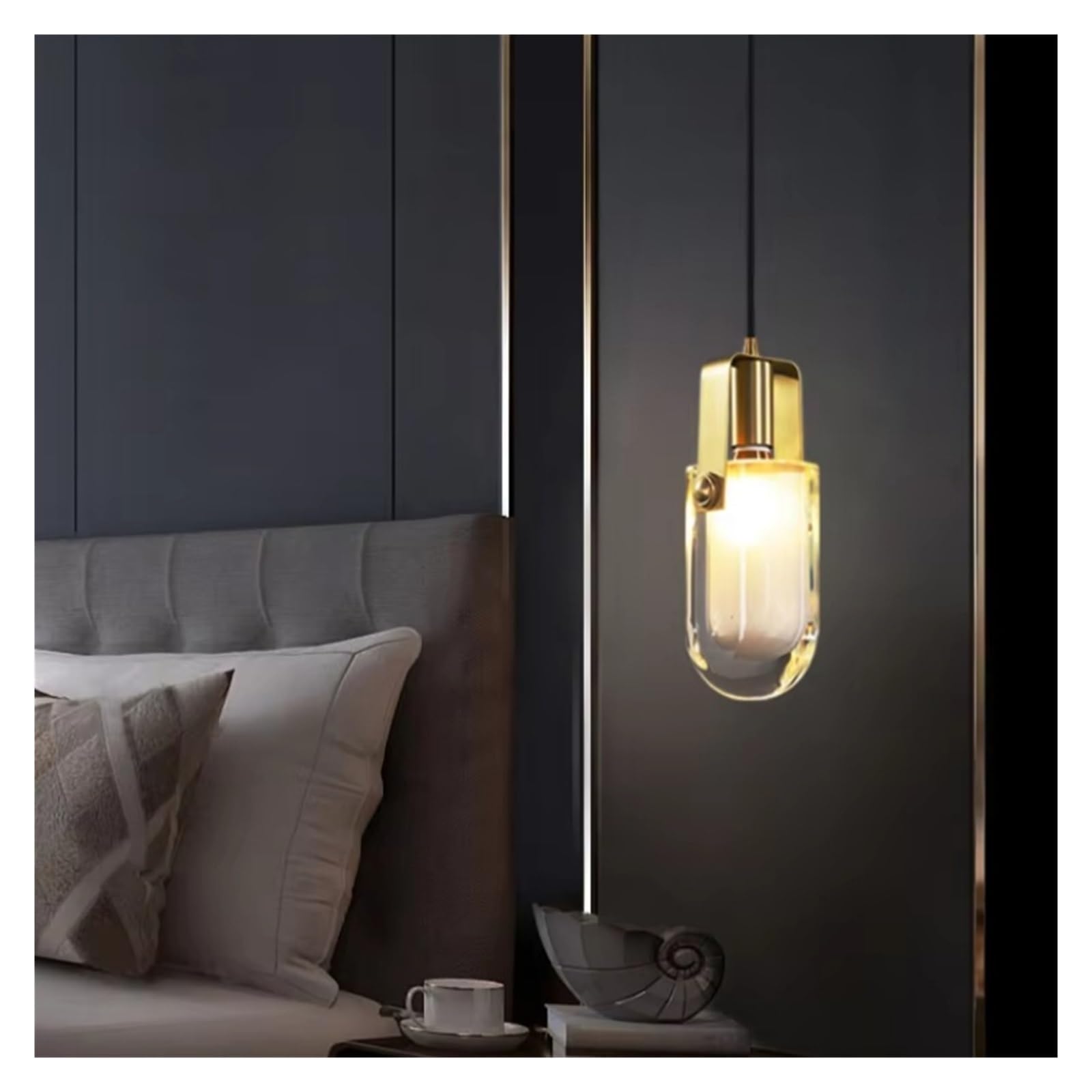 ZTCHSENZT All Copper Crystal Small Chandelier Nordic Luxury Dining Room Bedroom Bedside LED Chandelier,Cold White