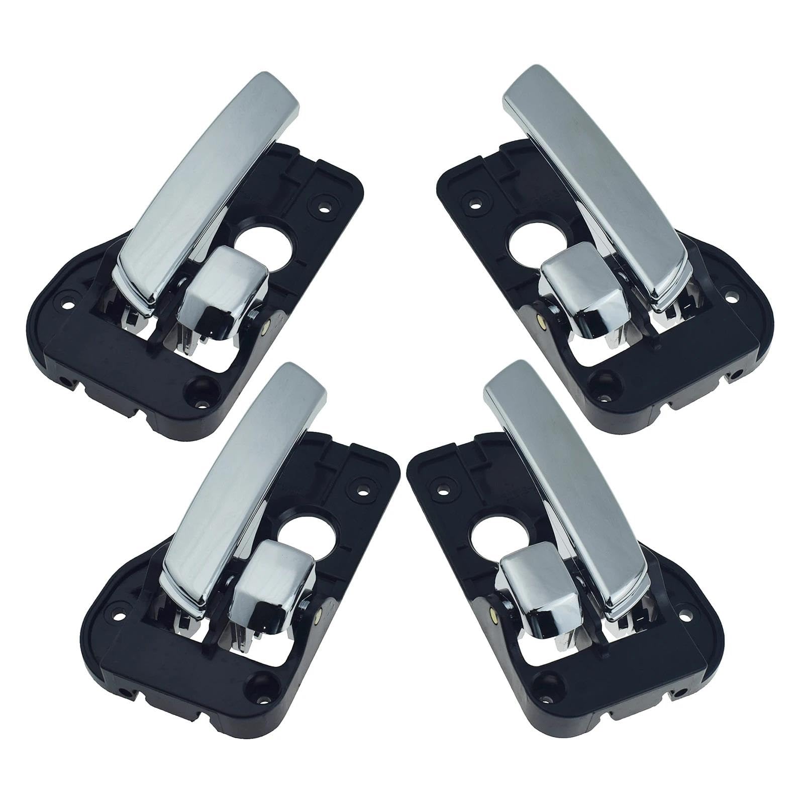 Fkhbzm Style 2 4Pcs Car Interior Door Handle Left Right Set For Kia For Carens For Rondo 2007-2013 82620-1D000 82610-1D000