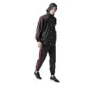 USI Universal Sauna Suit for Men, 415SZ Men's Black Polyester Sauna Suit for Fitness Weight Loss Exercise Gym Training, Heavy Duty Sauna Sweat Suit, Gym Suit, Hook & Loop (S, Black) gallery image